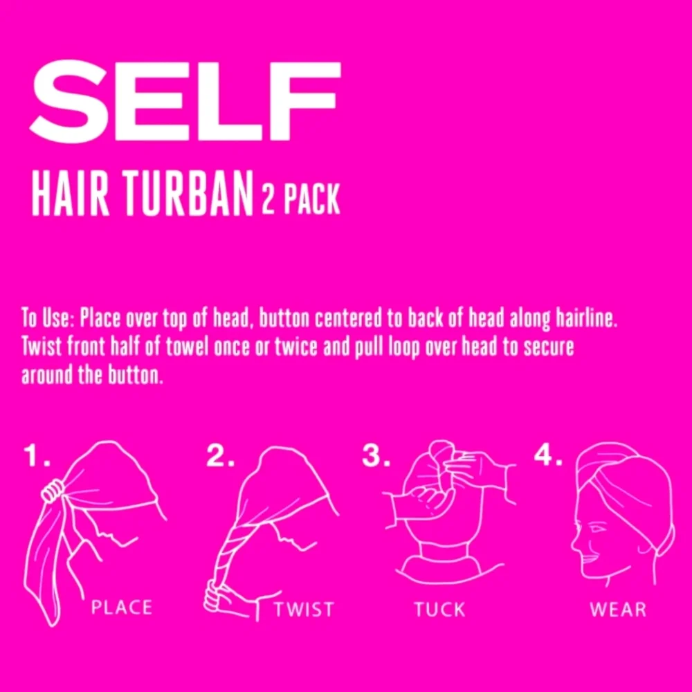 New in Box SELF Hair Turban 2 Pack L👀K